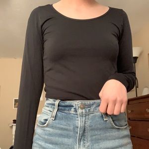 Black Long Sleeve Venus Spandex Top